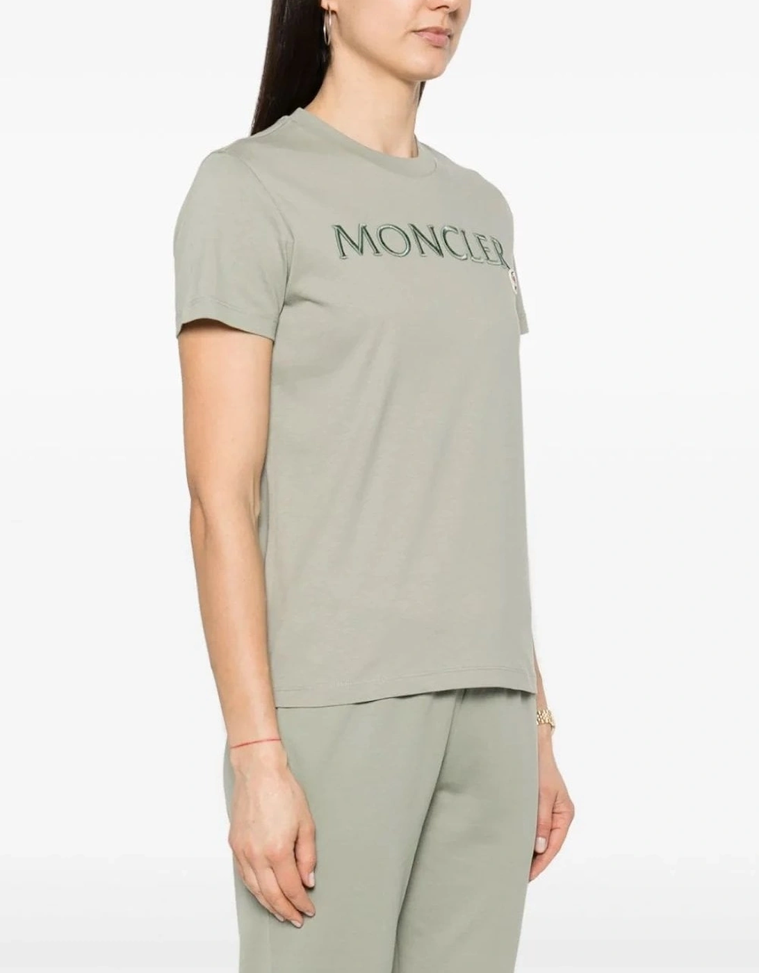 Womens Branded Cotton T-shirt Green