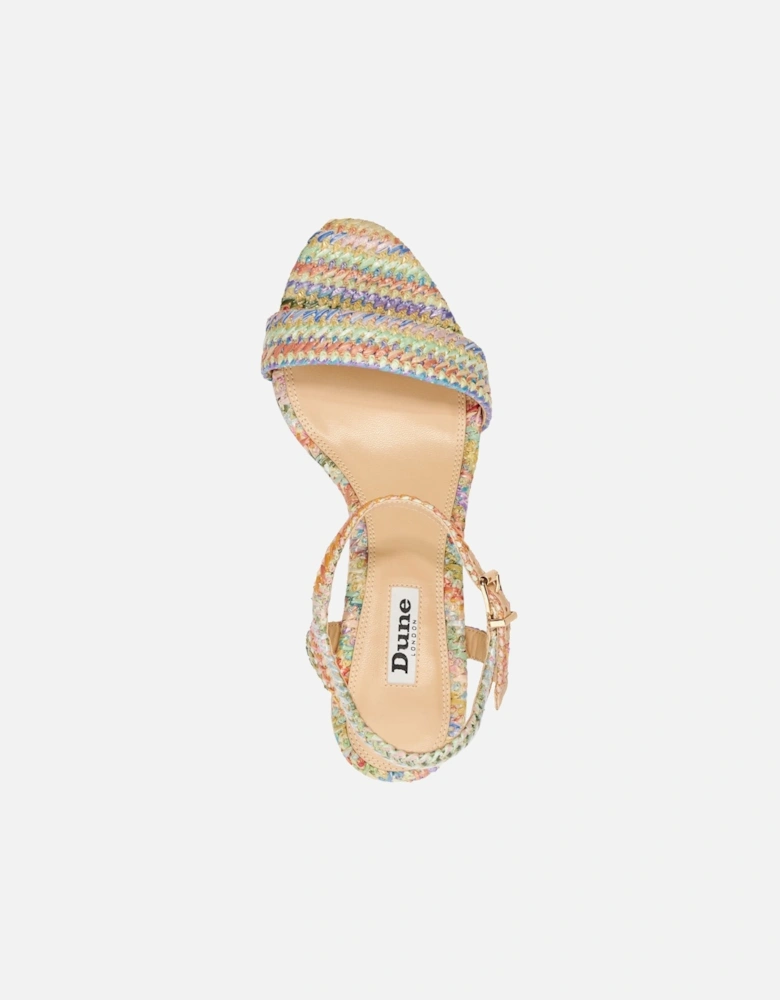 Ladies Maude - Rainbow Block Heel Sandals