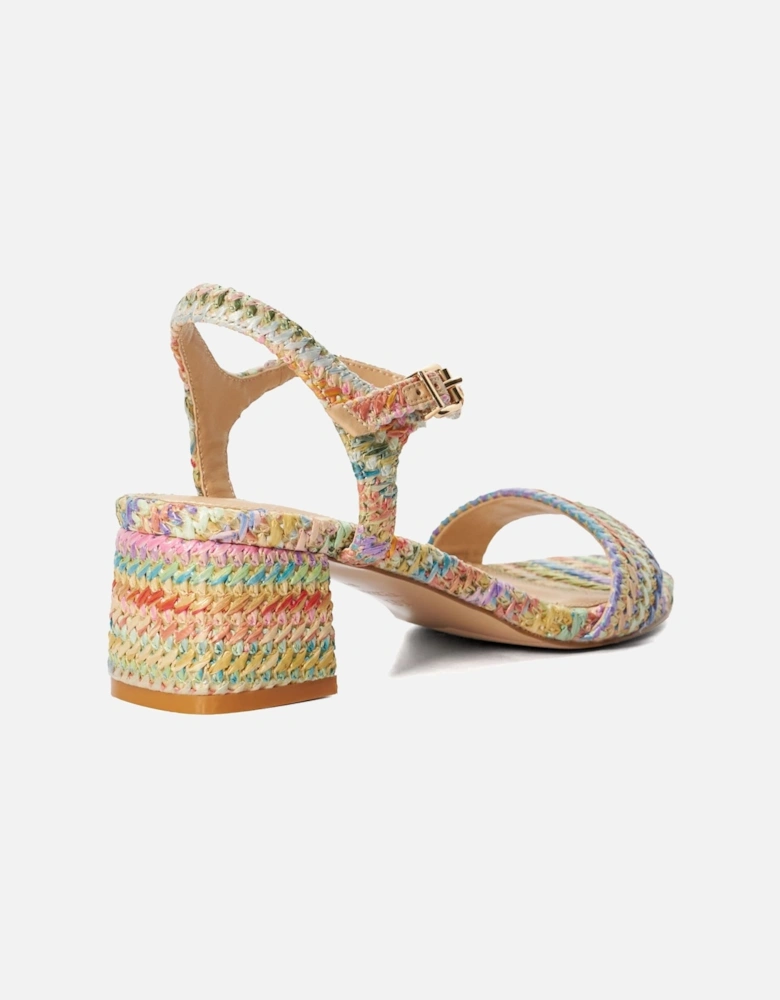 Ladies Maude - Rainbow Block Heel Sandals