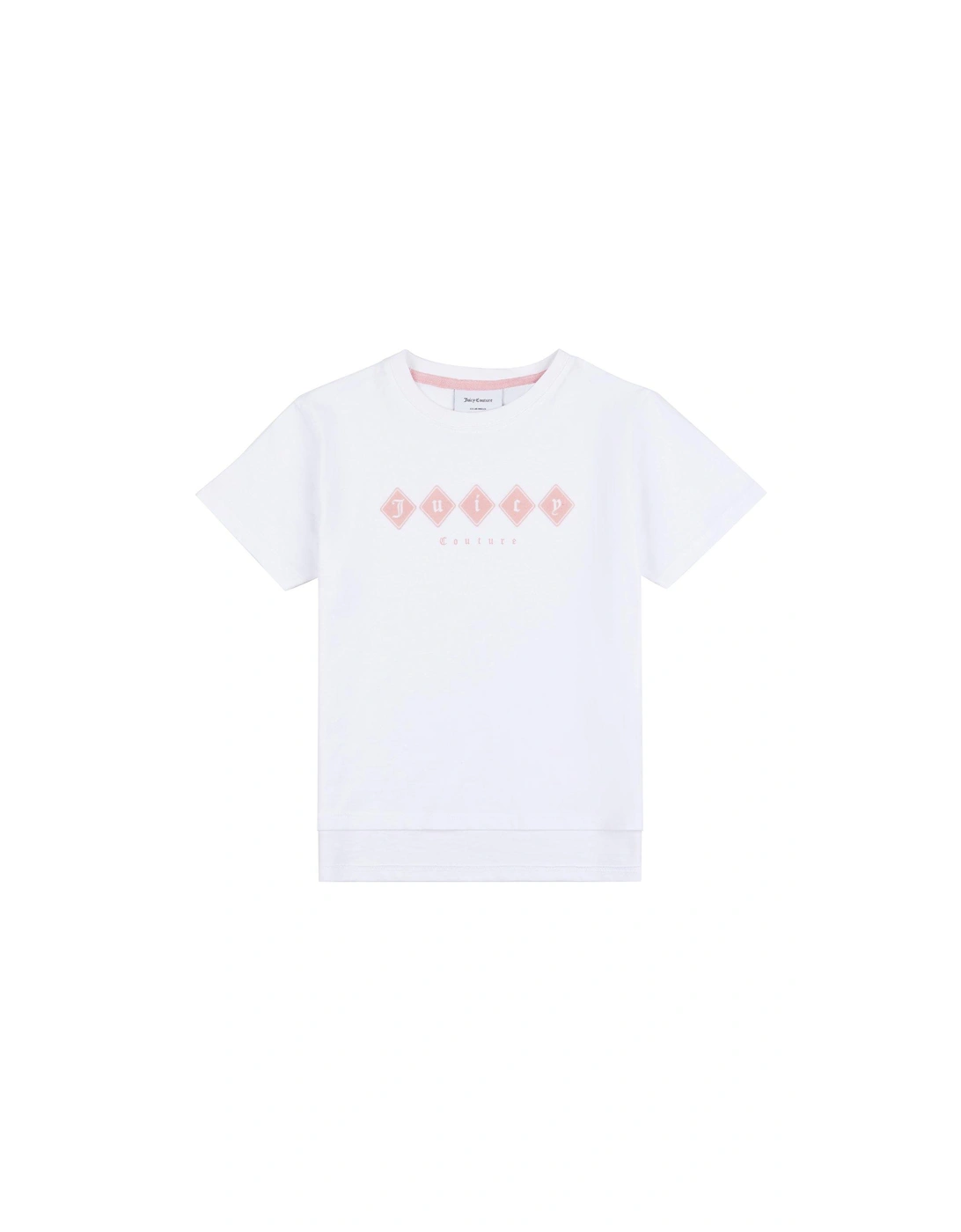 Girls Tonal Short Sleeve T-shirt - Bright White, 3 of 2