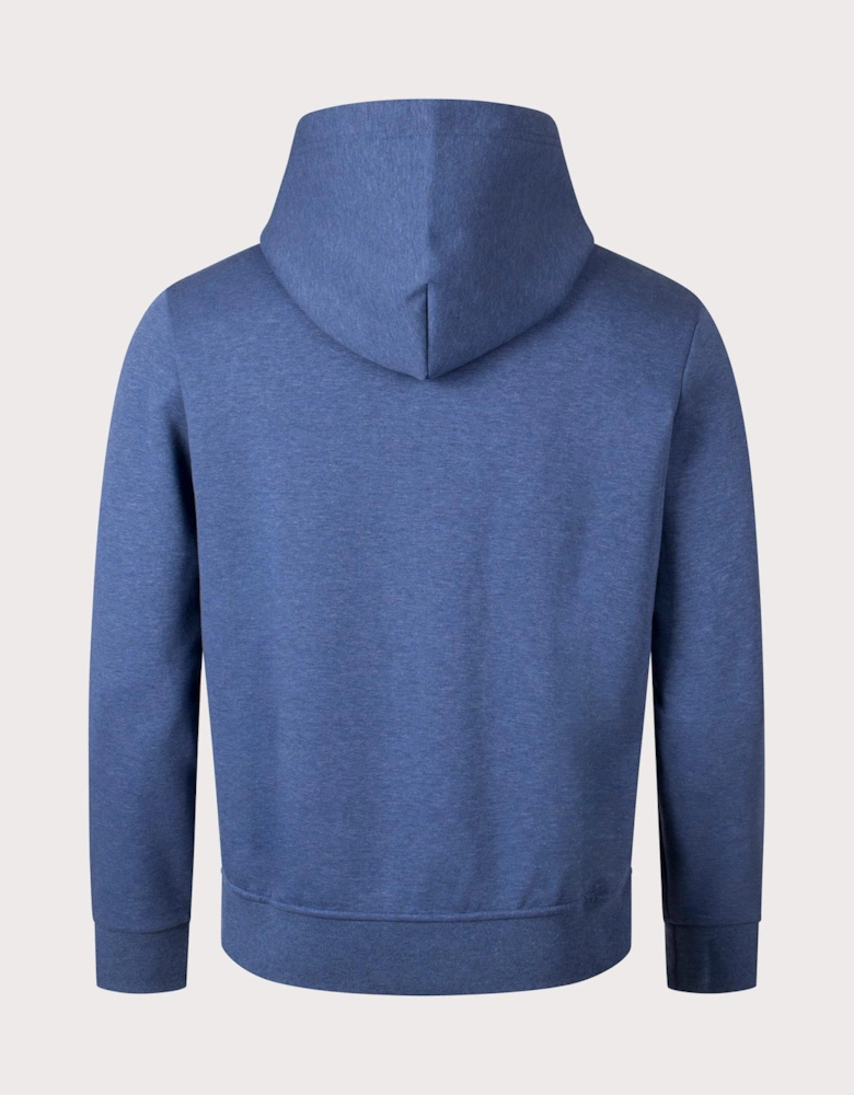 Zip Through Double Knit Zip Up Hoodie