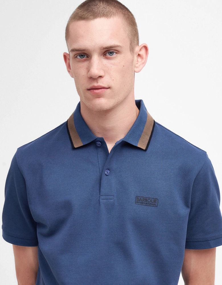 Reamp Polo Shirt NY55 Washed Cobalt
