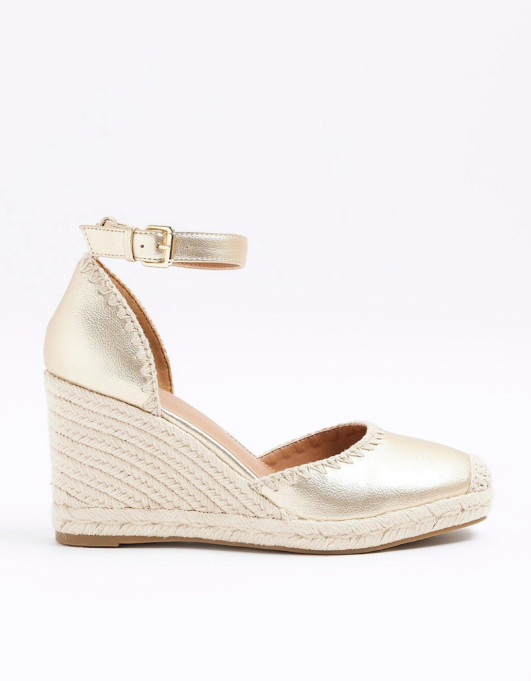 Wedged Espadrille - Gold, 3 of 2