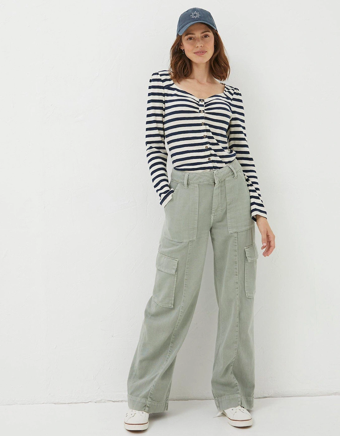 Bodi Belted Cargo Trousers - Green, 5 of 4