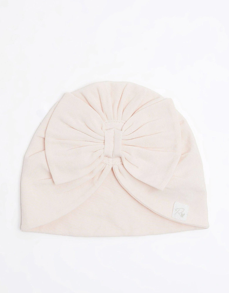 Baby Girls Turban Hat - Pink