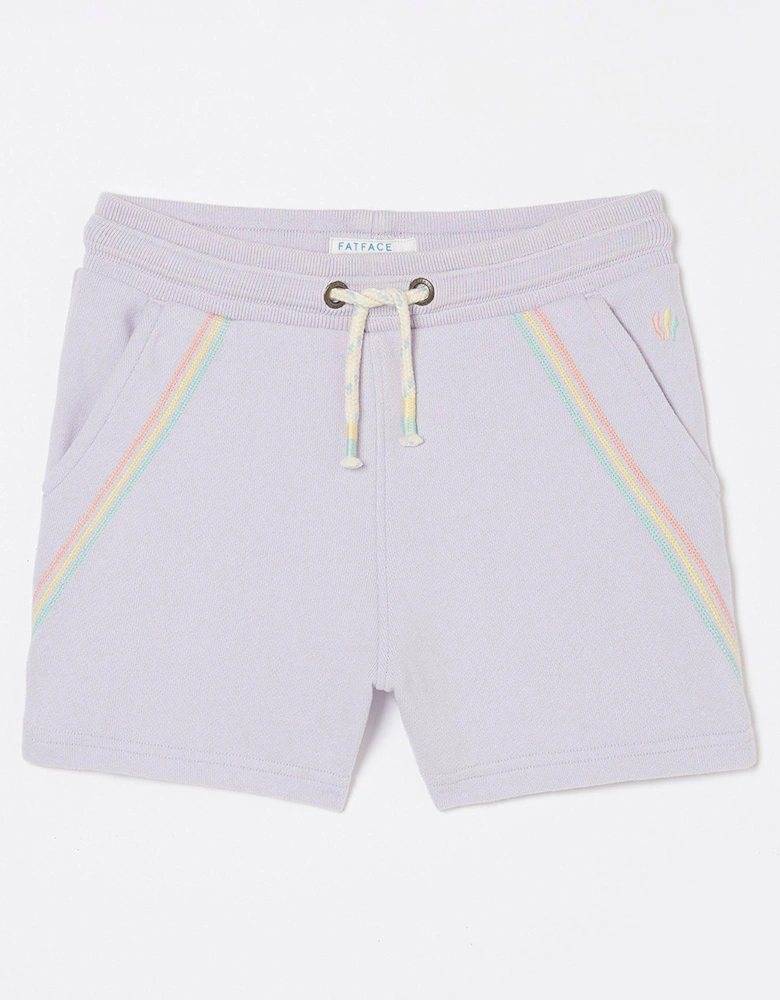 Girls Luna Sweat Shorts - Lilac