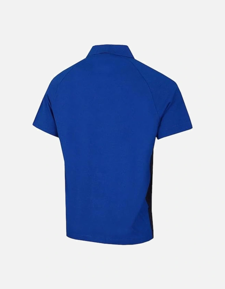 Mens Mini-pique Colourblock Polo Shirt