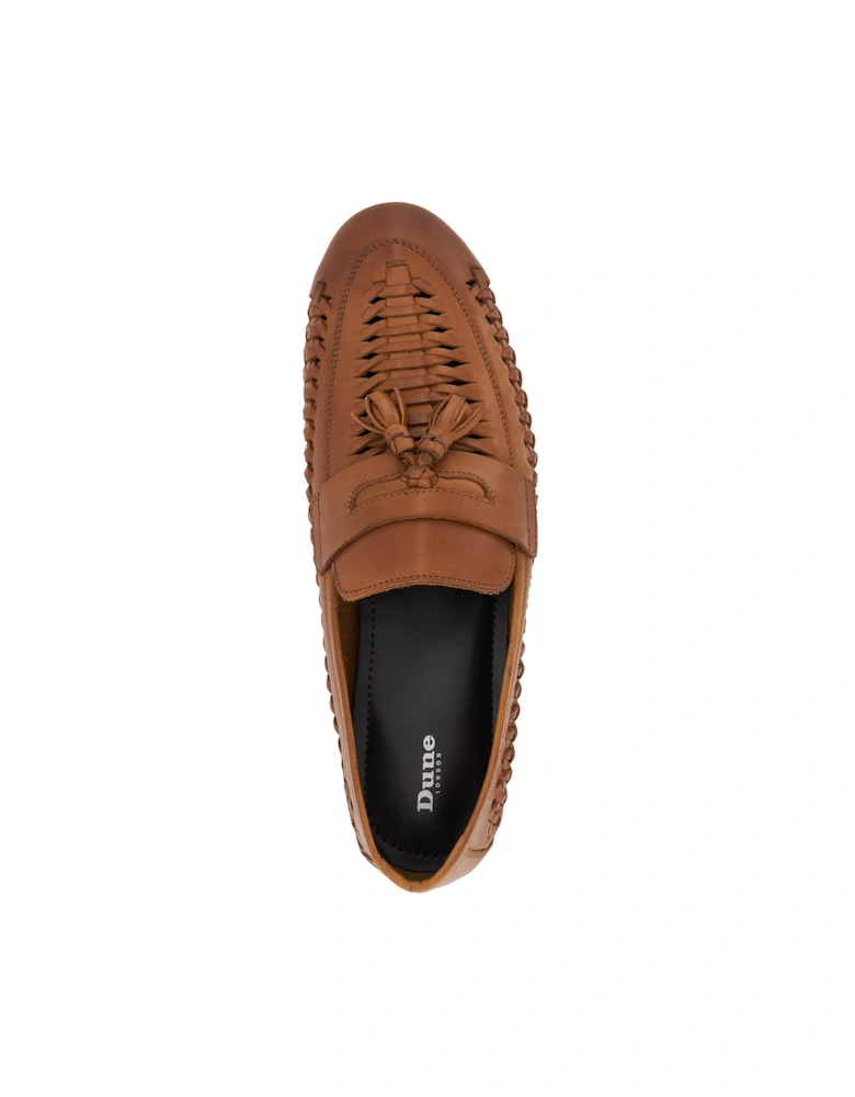 Mens Badgers - Woven Tassel-Trimmed Loafers