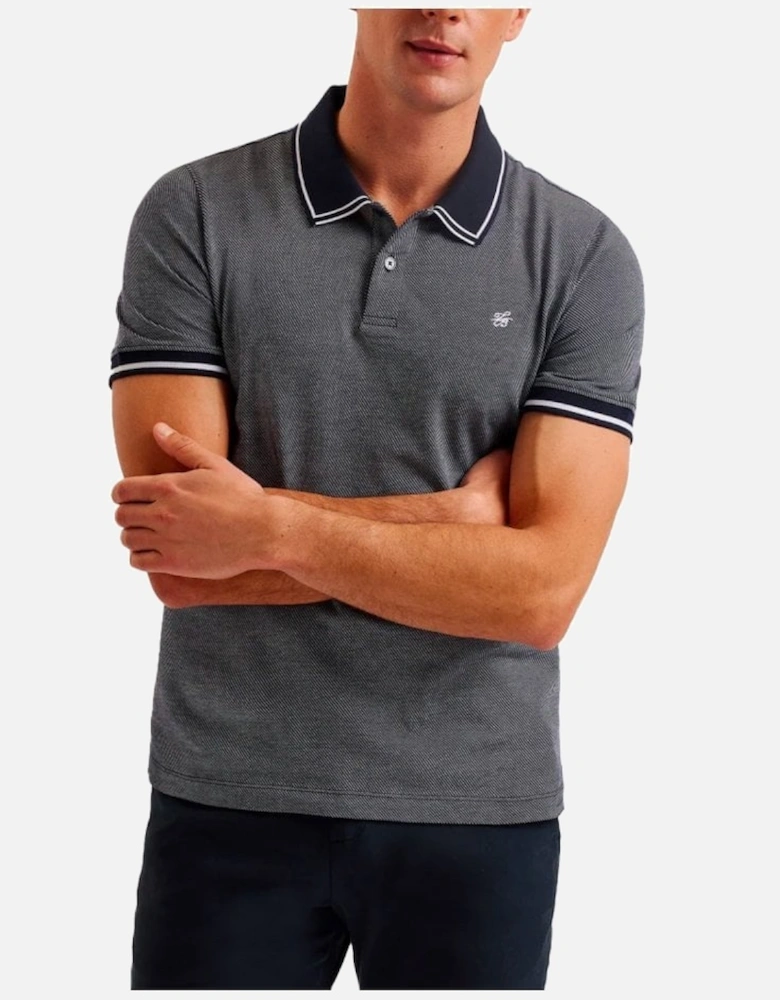 Helta Jersey Polo Shirt Navy