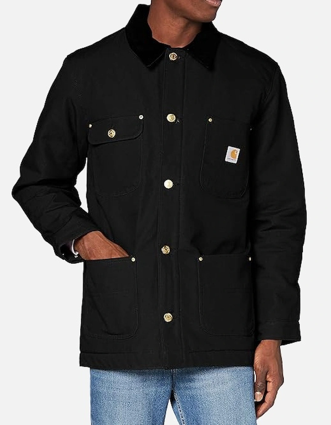 Carhartt Loose Fit Firm Duck Blanket-lined Chore Coat Black, 7 of 6