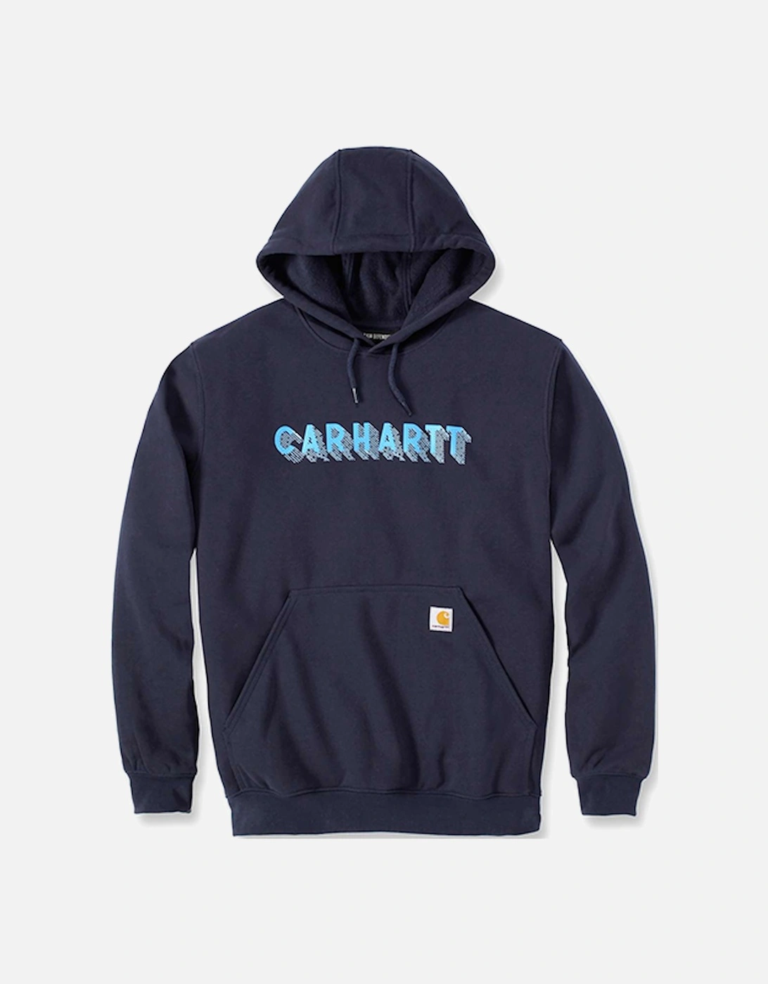 Carhartt Rain Defender Loose Fit Midweight Logo Graphic Sweatshirt Navy, 4 of 3