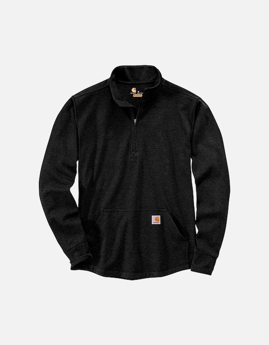 Carhartt Relaxed Fit Heavyweight Long-Sleeve 1/2 Zip Thermal Shirt Black, 3 of 2