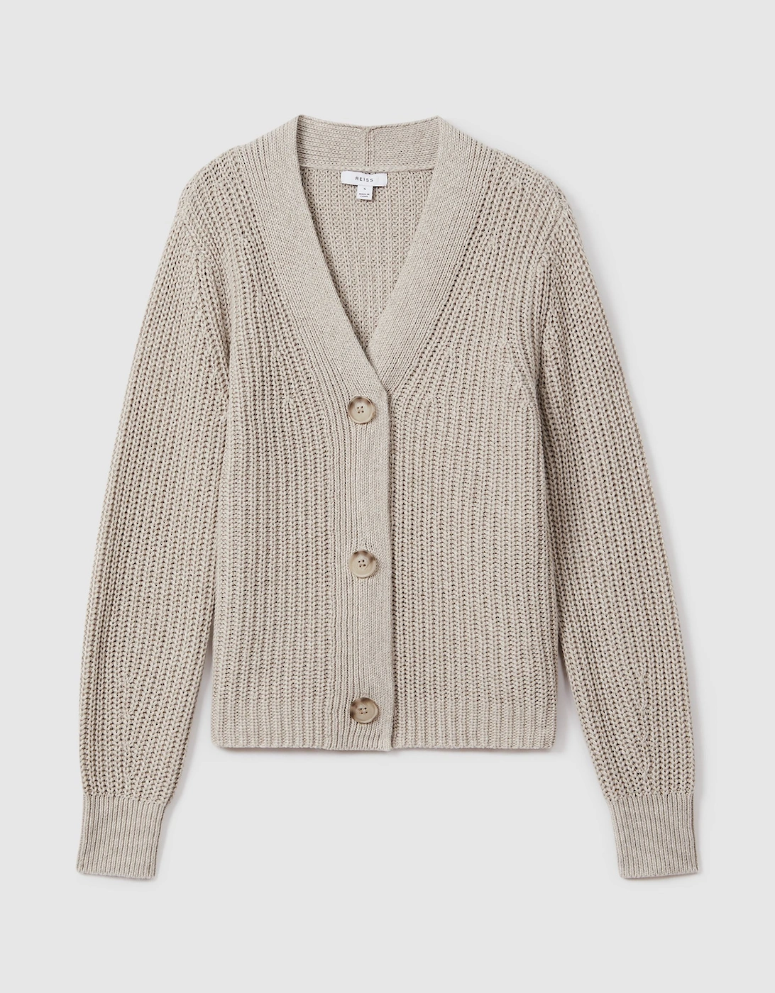Cotton Blend Knitted Cardigan, 2 of 1