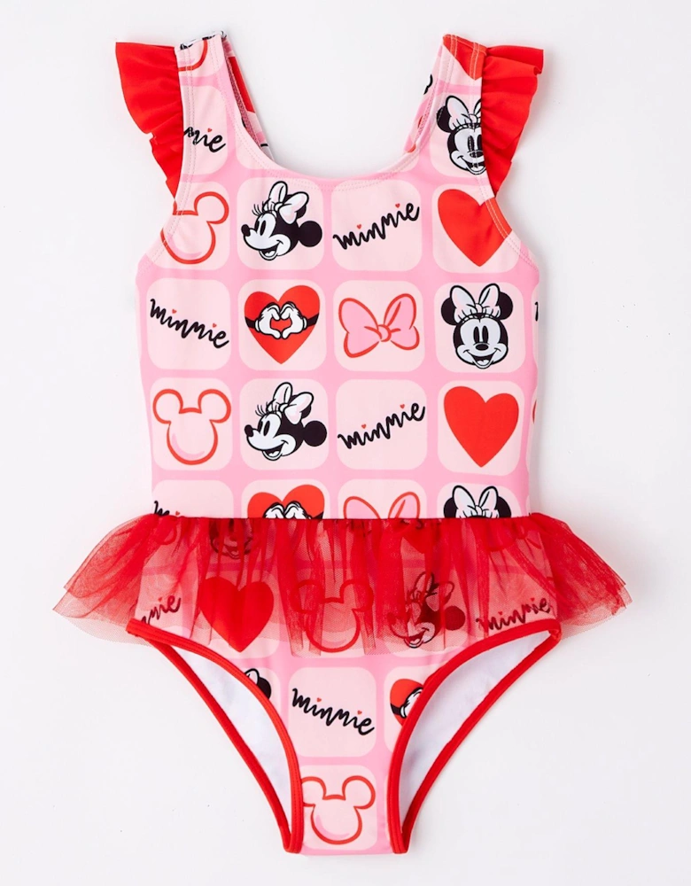 Disney Tulle Frill Swimsuit _ Pink