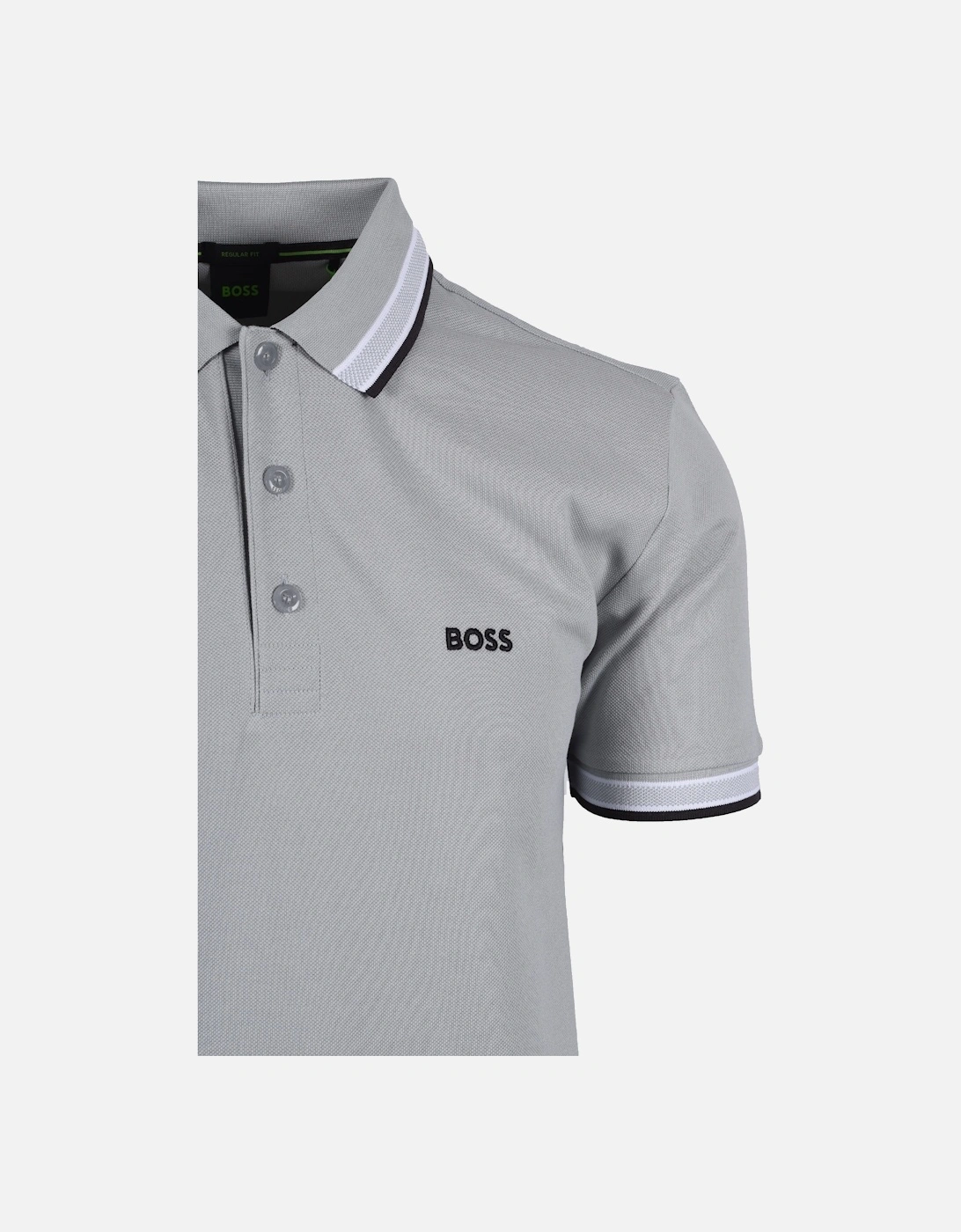 Boss Paddy Polo Shirt Light Pastel Grey