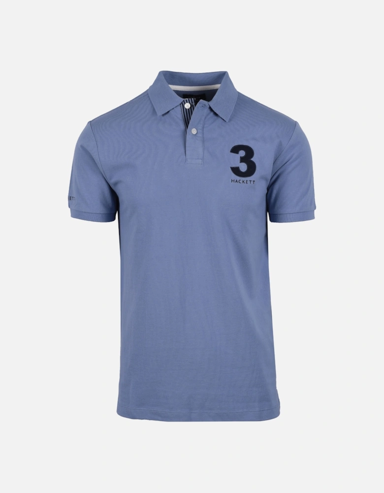 Heritage Number Polo Blue