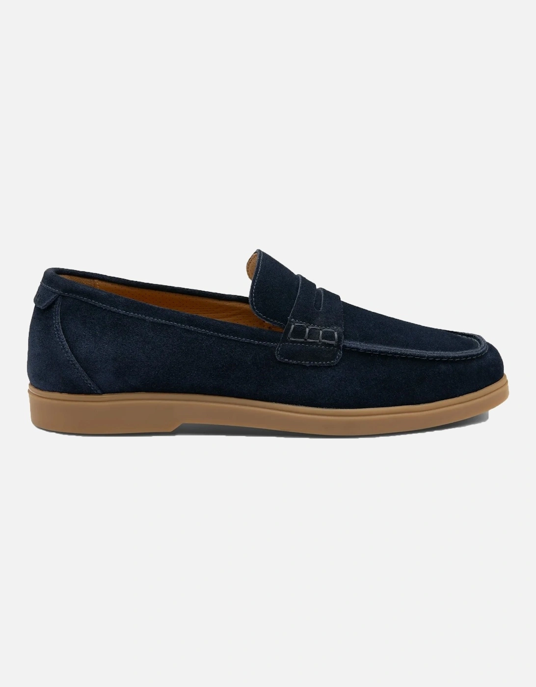 Lucca Navy Suede Loafer Navy, 5 of 4