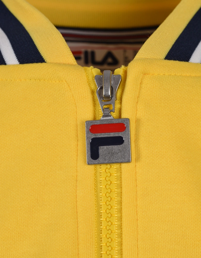 Vintage Settanta Baseball Track Jacket Yellow