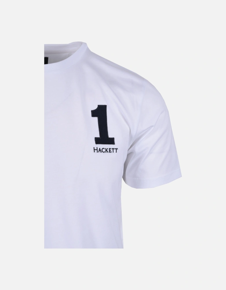 Heritage Number Tee White