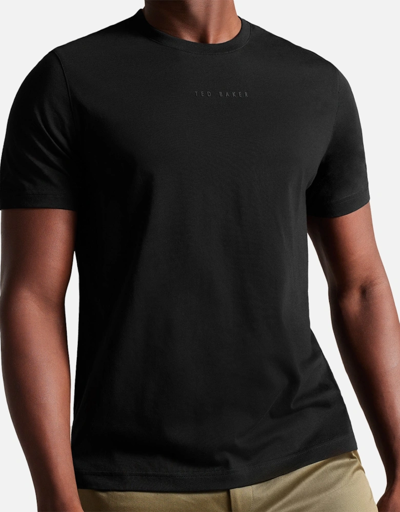 Mens Wilkin Branded T-Shirt (Black)
