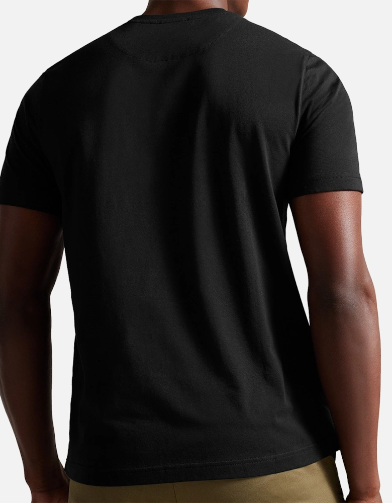 Mens Wilkin Branded T-Shirt (Black)