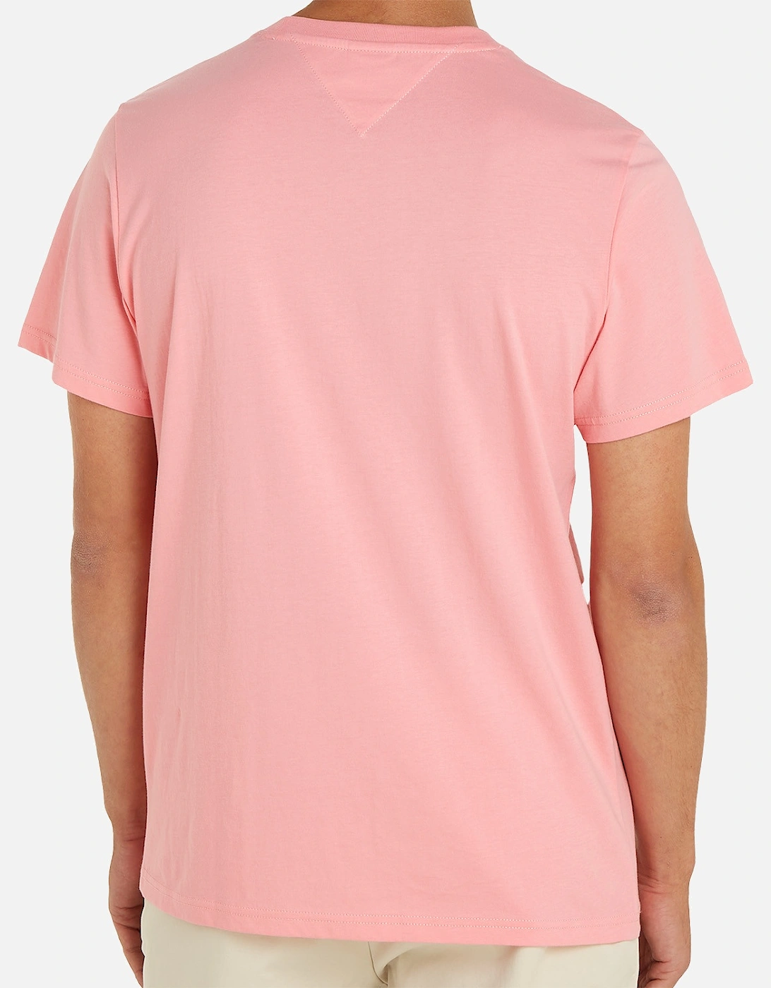 Mens Slim Essential Flag T-Shirt (Pink)