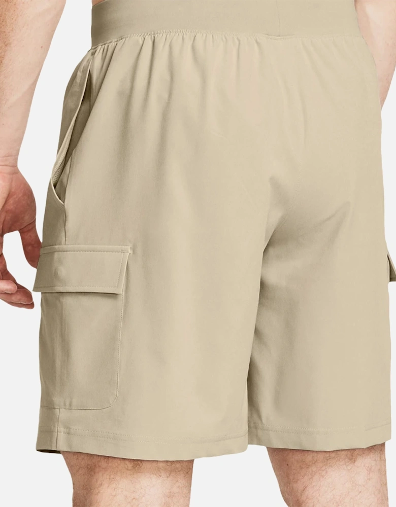 Mens Stretch Woven Cargo Shorts (Rock)