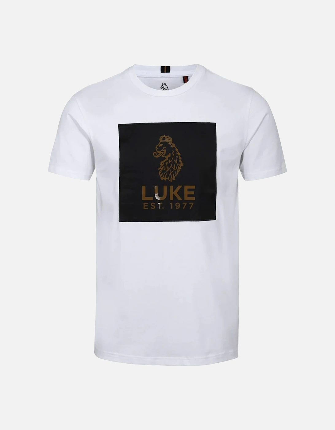 Luke Mens Cambodia Large Patch T-Shirt (White), 6 of 5