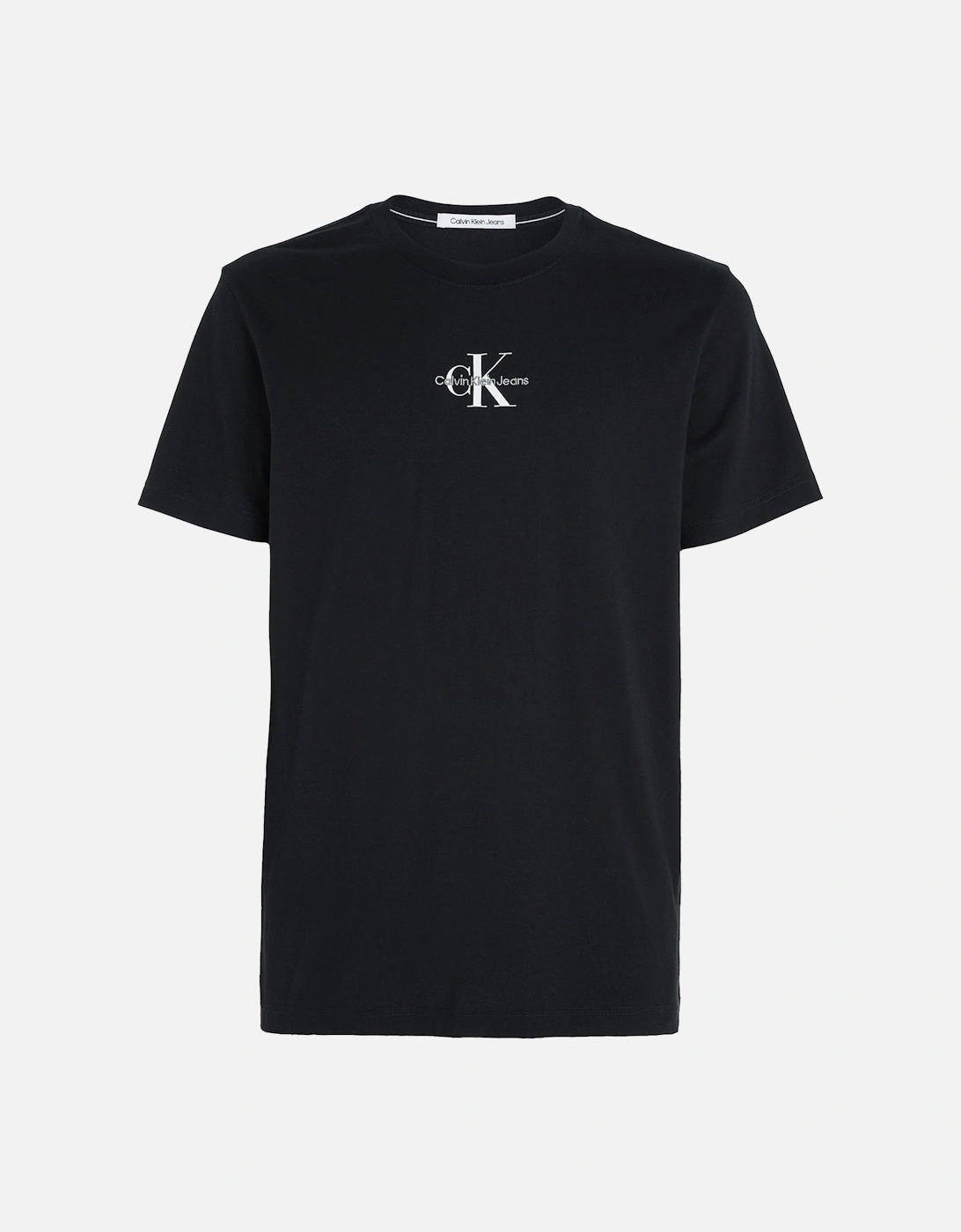 Mens Mono Logo T-Shirt (Black), 7 of 6