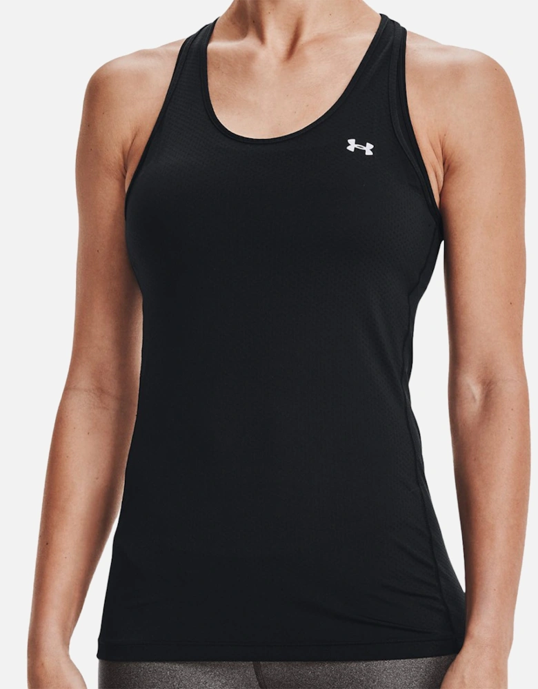 Womens HeatGear Racer Tank Top (Black)