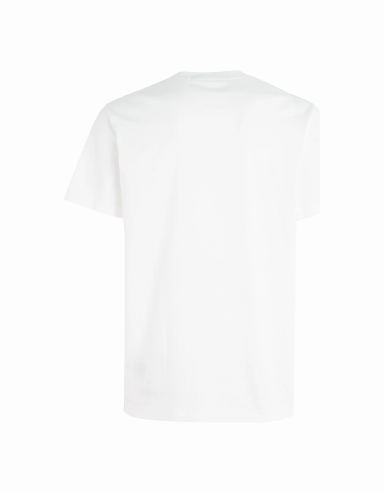 Mens Embroidered Badge T-Shirt (White)