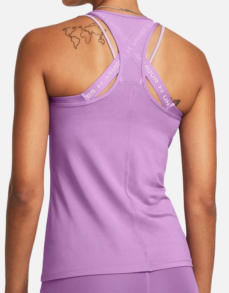 Womens HeatGear Racer Tank Top (Purple)