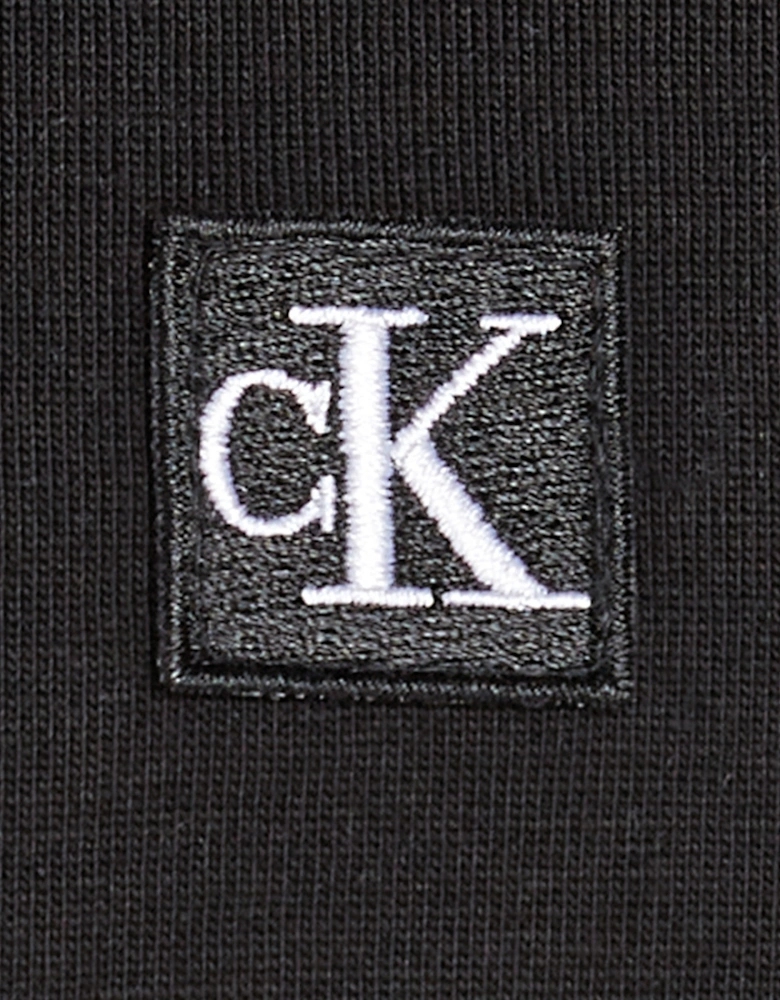 Mens Embroidered Badge T-Shirt (Black)