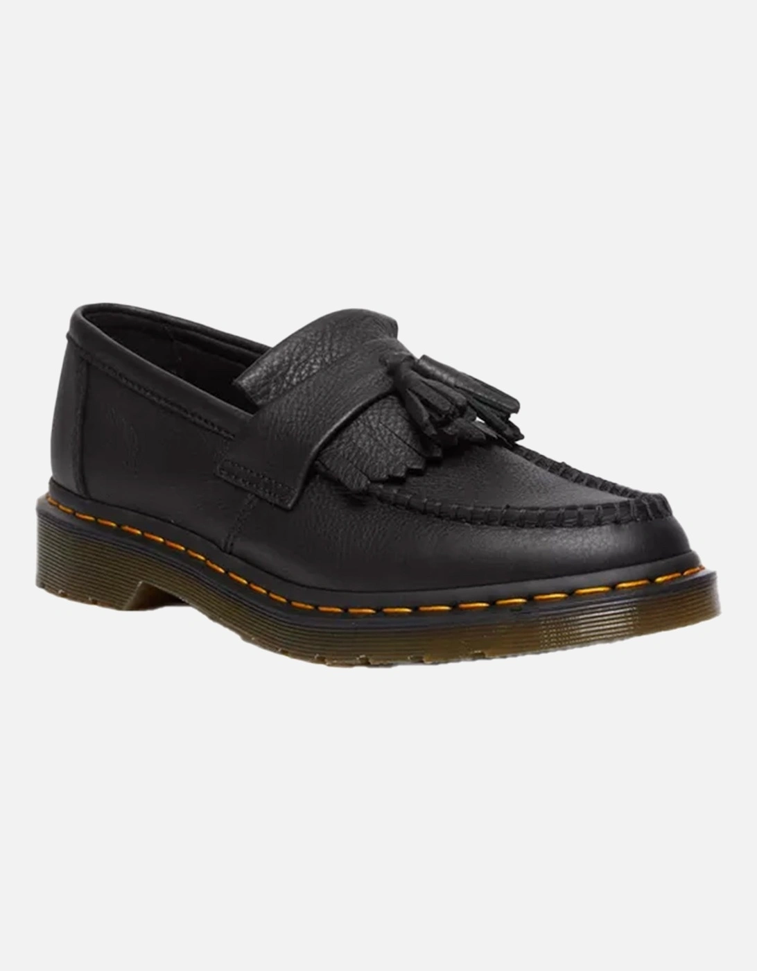 Dr. Martens Womens Adrian Virginia Leather Tassel Loafers (Black), 9 of 8