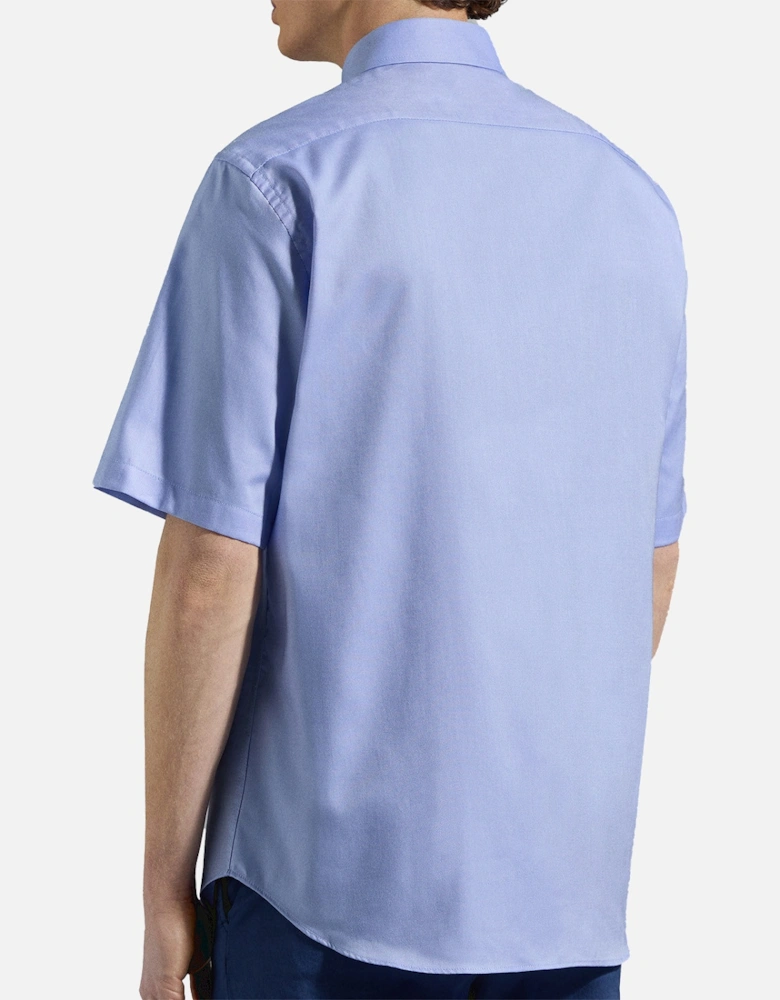 Mens S/S Emb Logo Oxford Shirt (Blue)