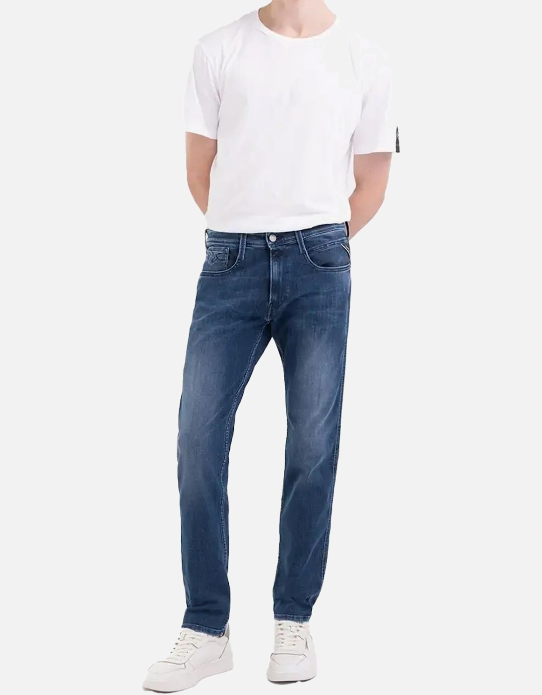 Mens Anbass Slim Fit Jeans (Blue)