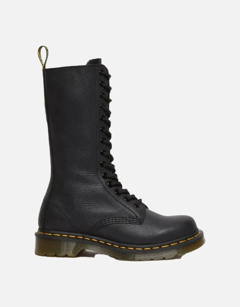 Dr. Martens Womens Virginia Leather High Boots (Black)