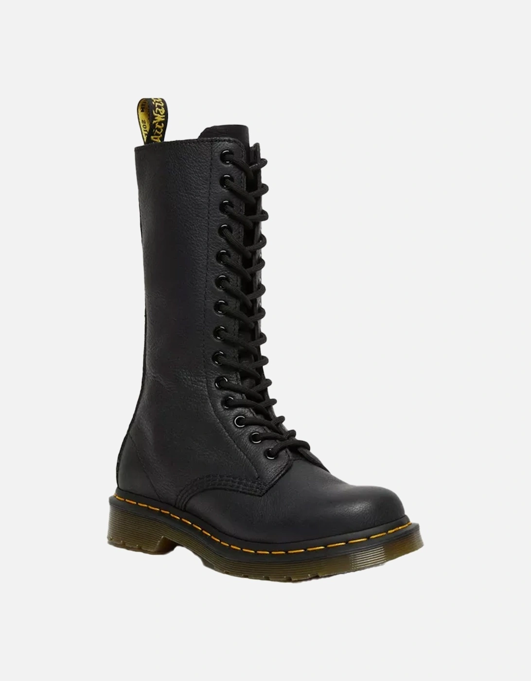 Dr. Martens Womens Virginia Leather High Boots (Black), 8 of 7