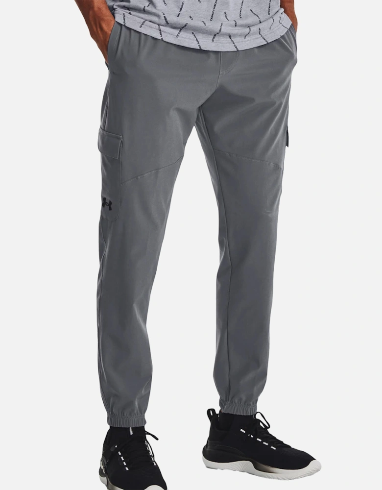 Mens Stretch Woven Cargo Pants (Grey)