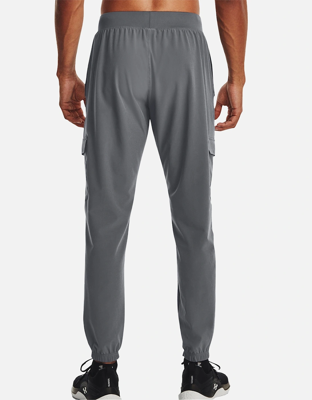 Mens Stretch Woven Cargo Pants (Grey)