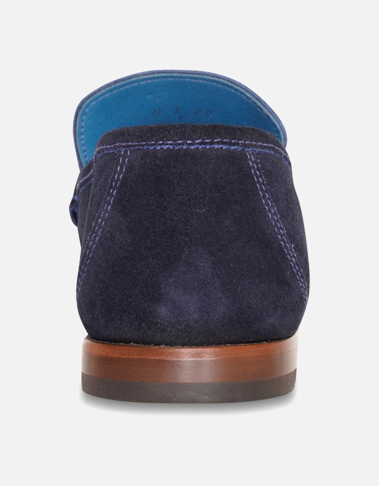 Mens Nicholson Suede Loafers (Navy)