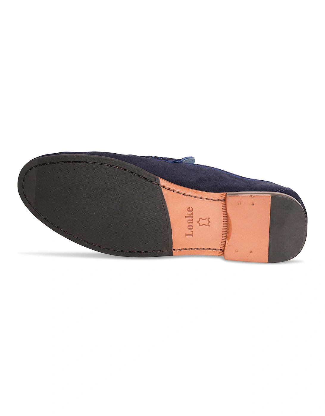 Mens Nicholson Suede Loafers (Navy)