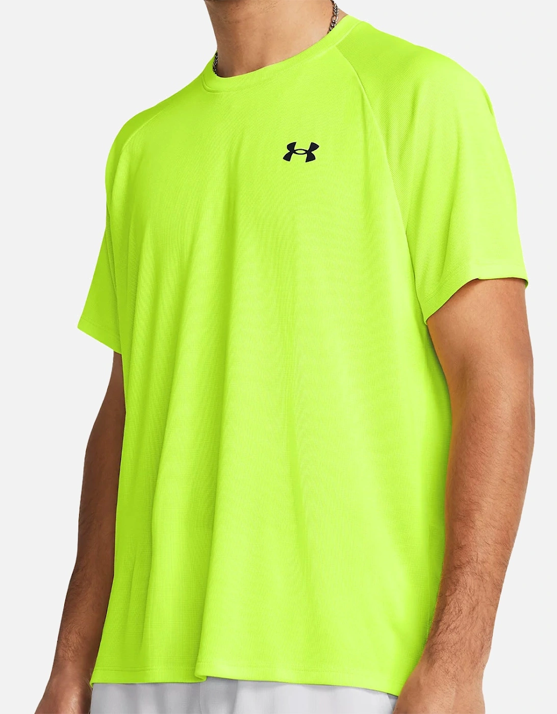 Mens Textured Tech T-Shirt (Yellow)