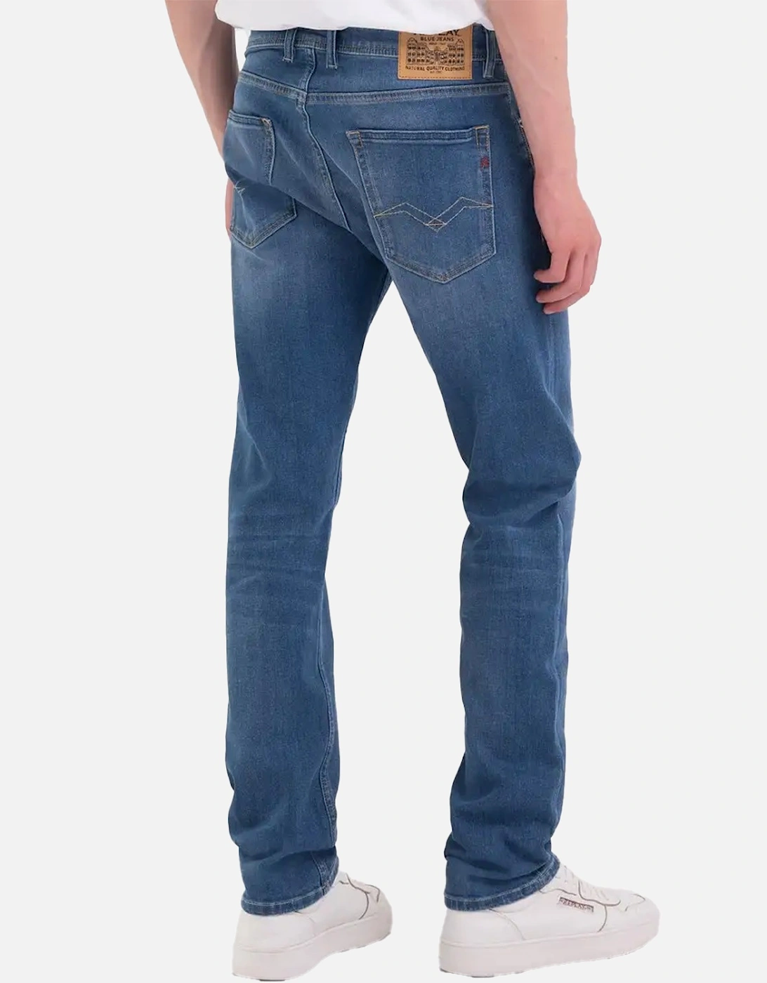 Mens Grover Straight Fit Jeans (Blue)