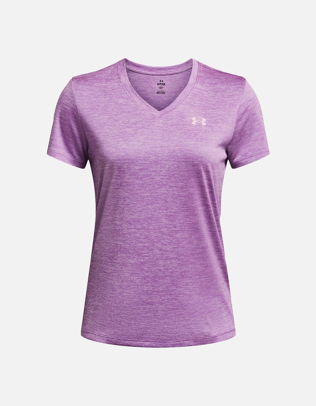 Womens Tech Twist V-Neck T-Shirt (Purple), 5 of 4