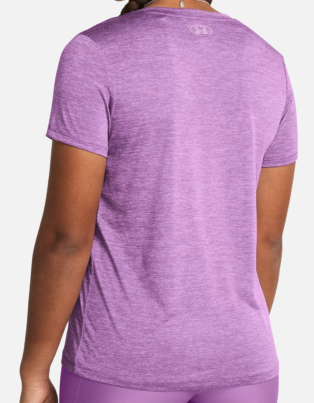 Womens Tech Twist V-Neck T-Shirt (Purple)