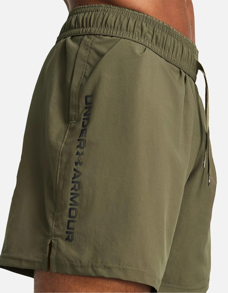 Mens Tech Woven Wordmark Shorts (Marine)