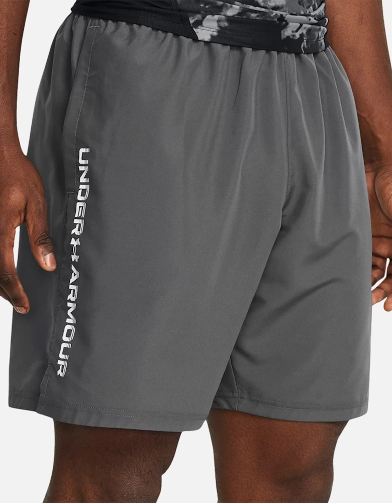 Mens Tech Woven Wordmark Shorts (Dark Grey)