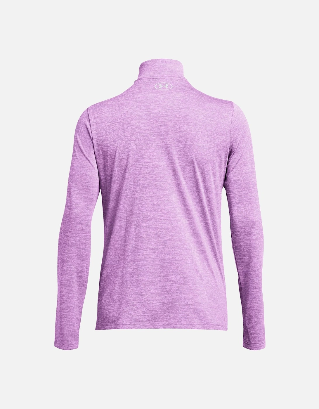 Womens 1/2 Zip Tech Twist T-Shirt (Purple)