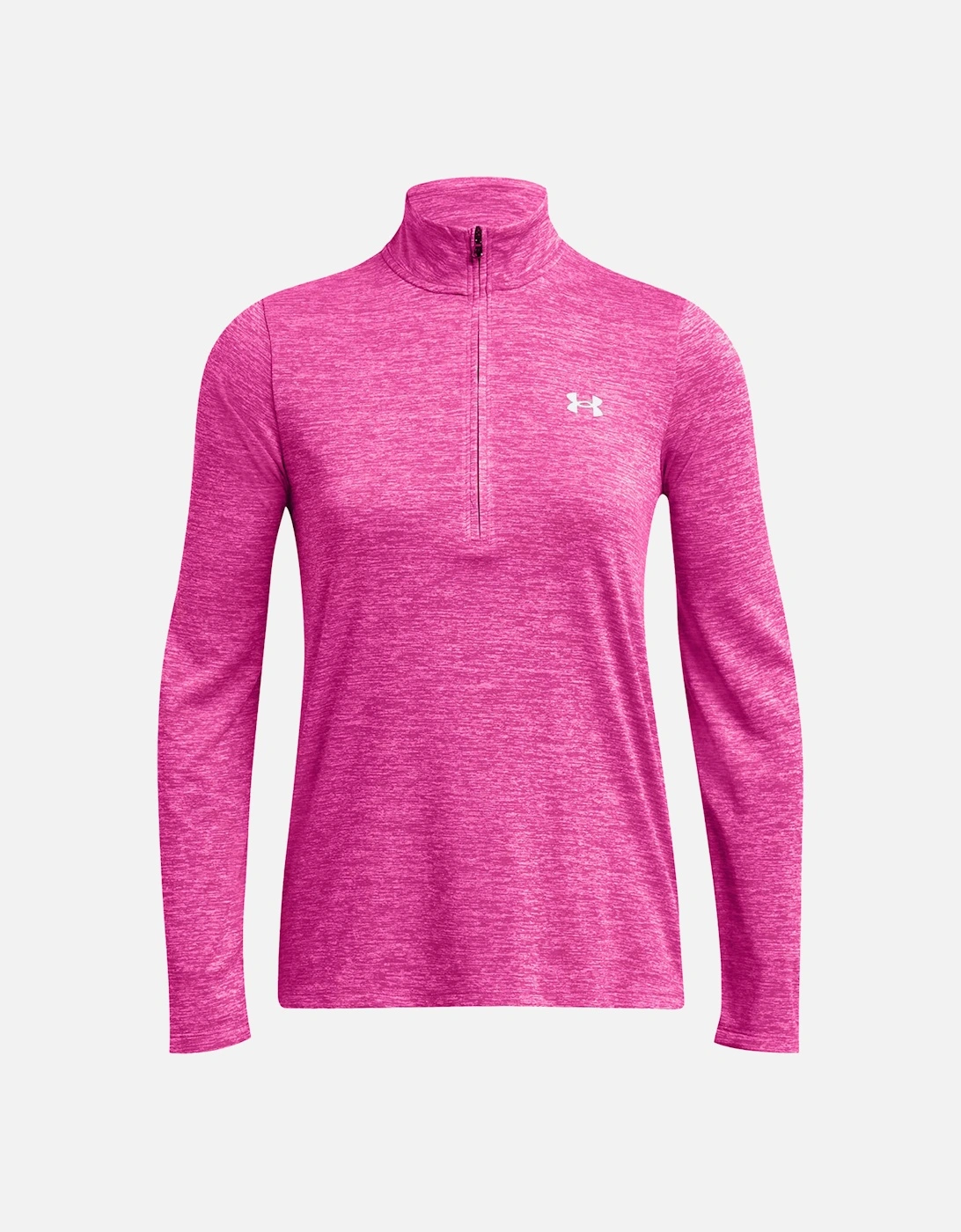 Womens Tech Twist 1/2 Zip Sweatshirt (Pink), 6 of 5